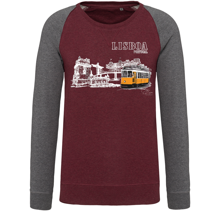 Sweatshirt Bicolor sem capuz Monumentos Lx