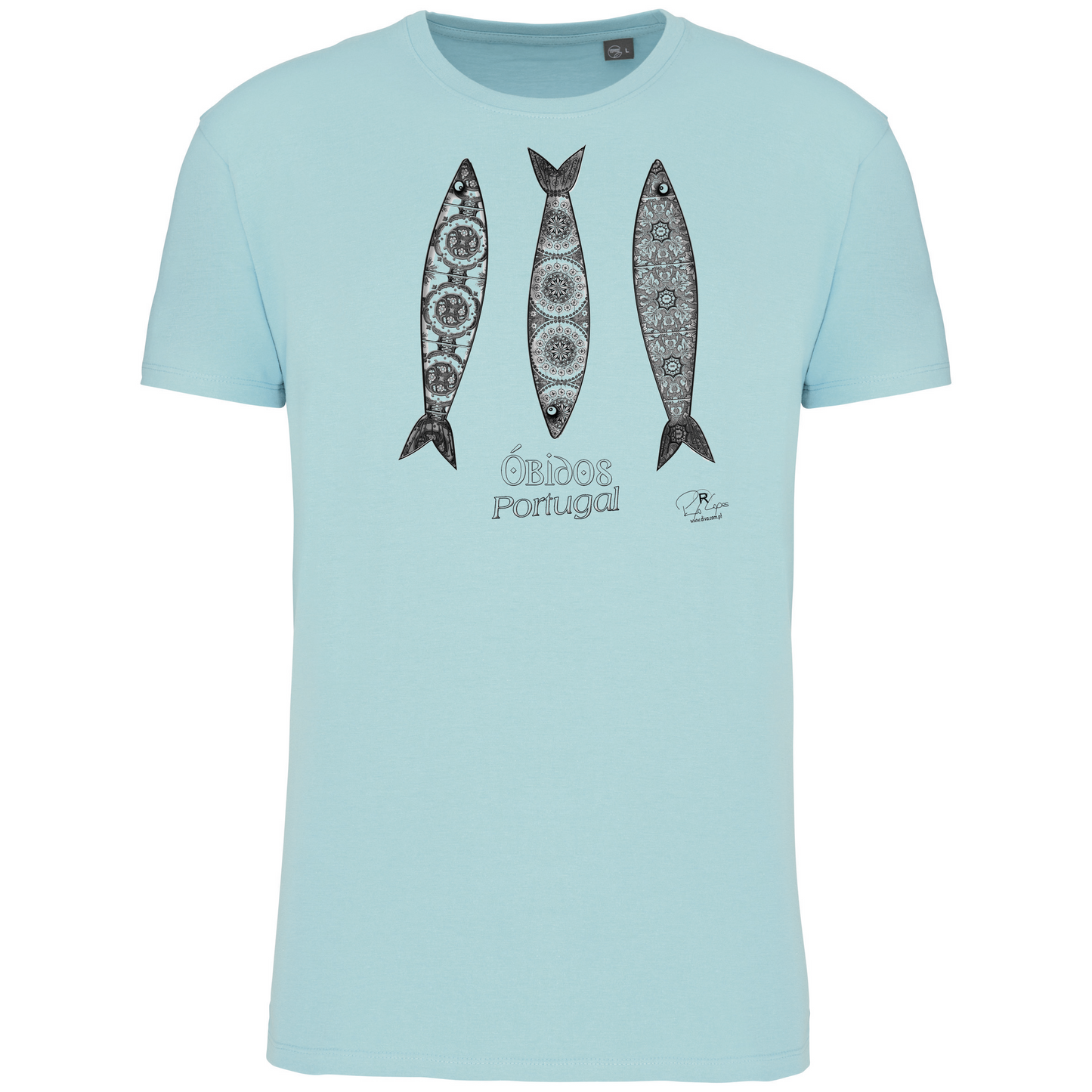 T-Shirt Algodão Biológico 3 Sardinhas Óbidos