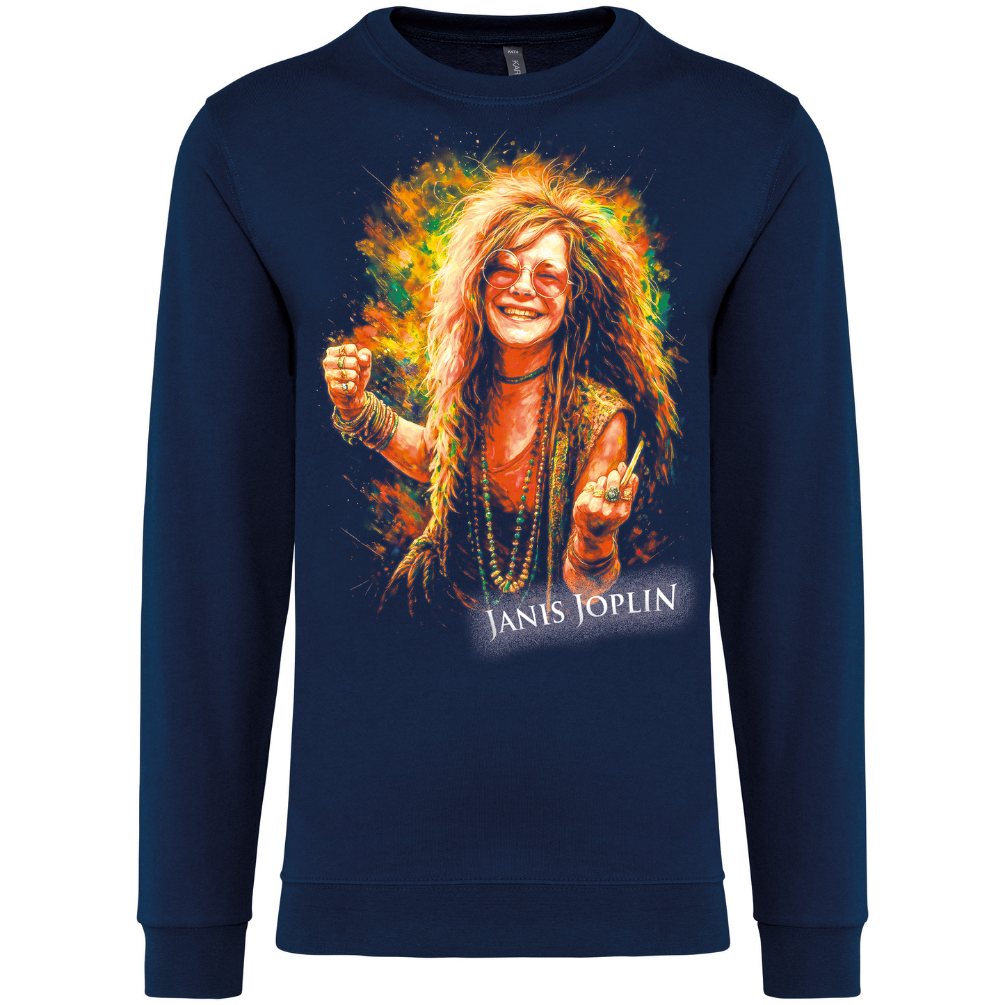 Sweatshirt Kariban sem Capuz Janis Joplin
