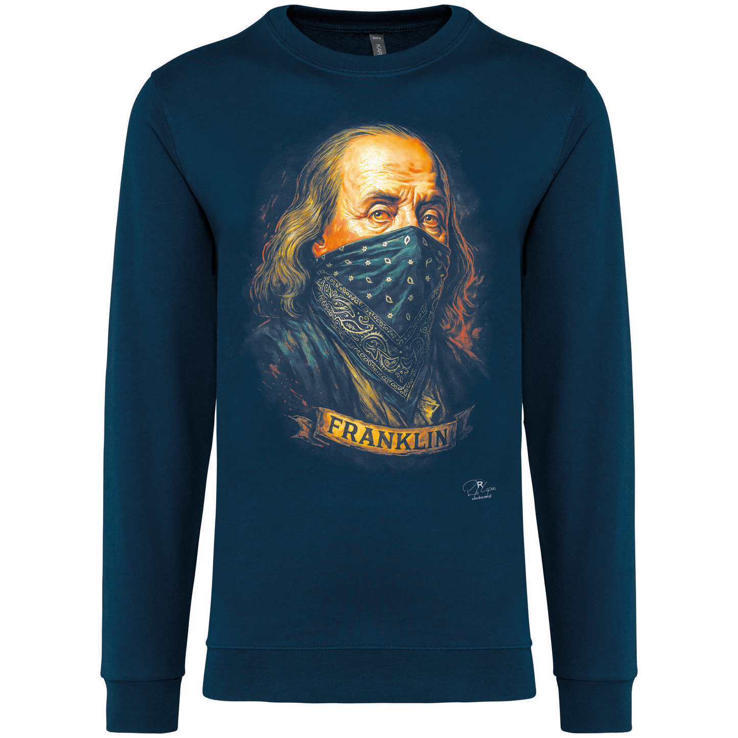 Sweatshirt Kariban sem Capuz Franklin
