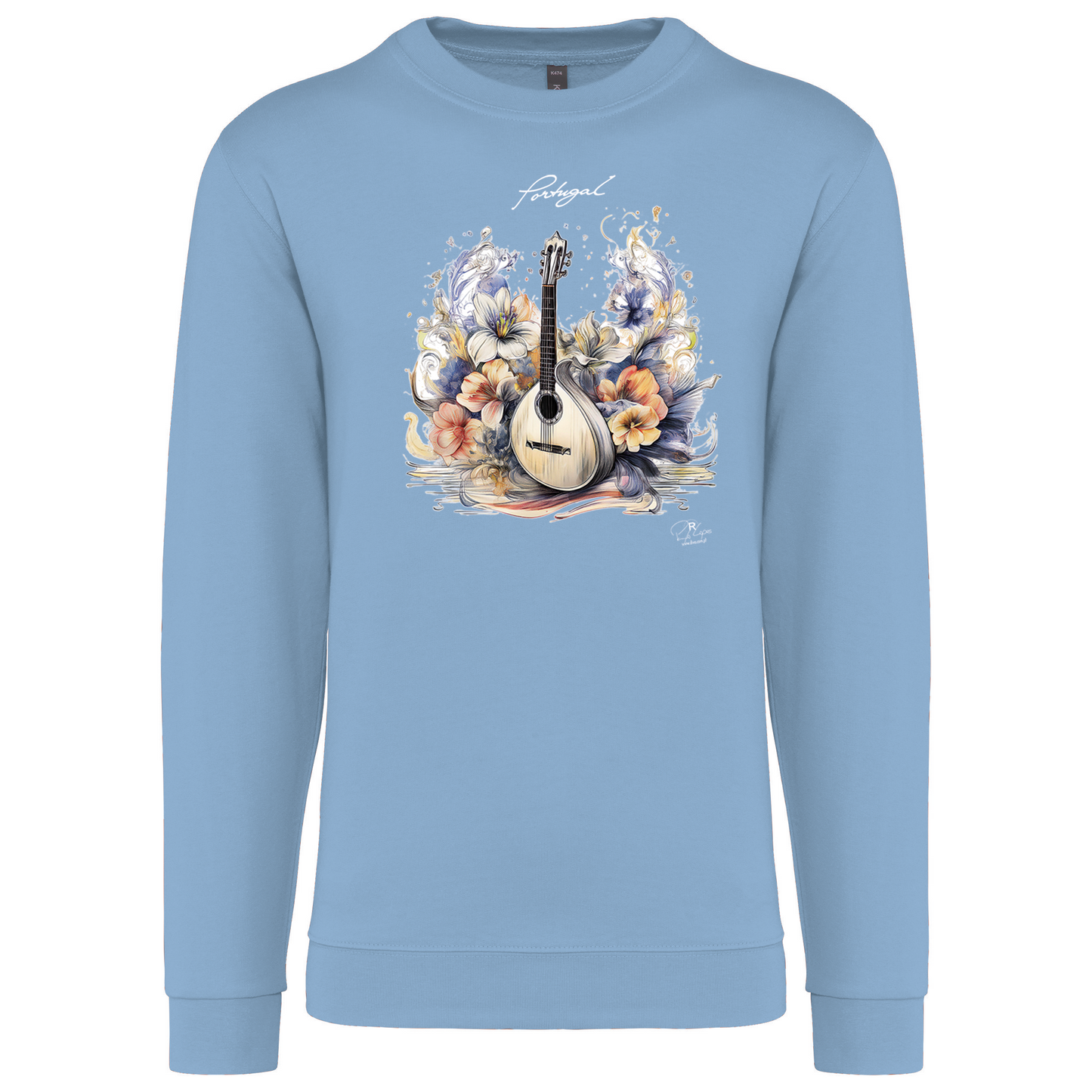 Sweatshirt Kariban sem Capuz Guitarra Portuguesa