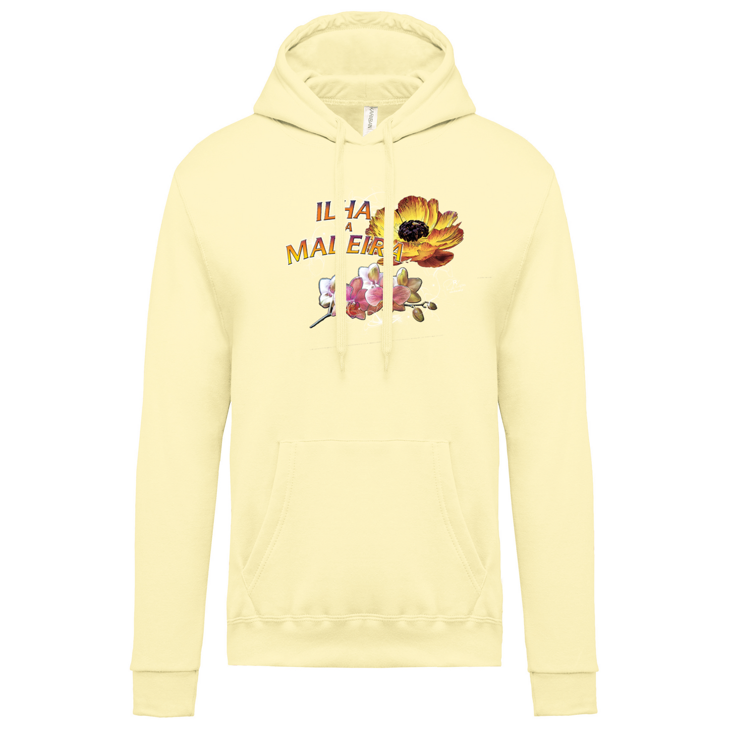 Sweatshirt Kariban com Capuz Madeira Flowers