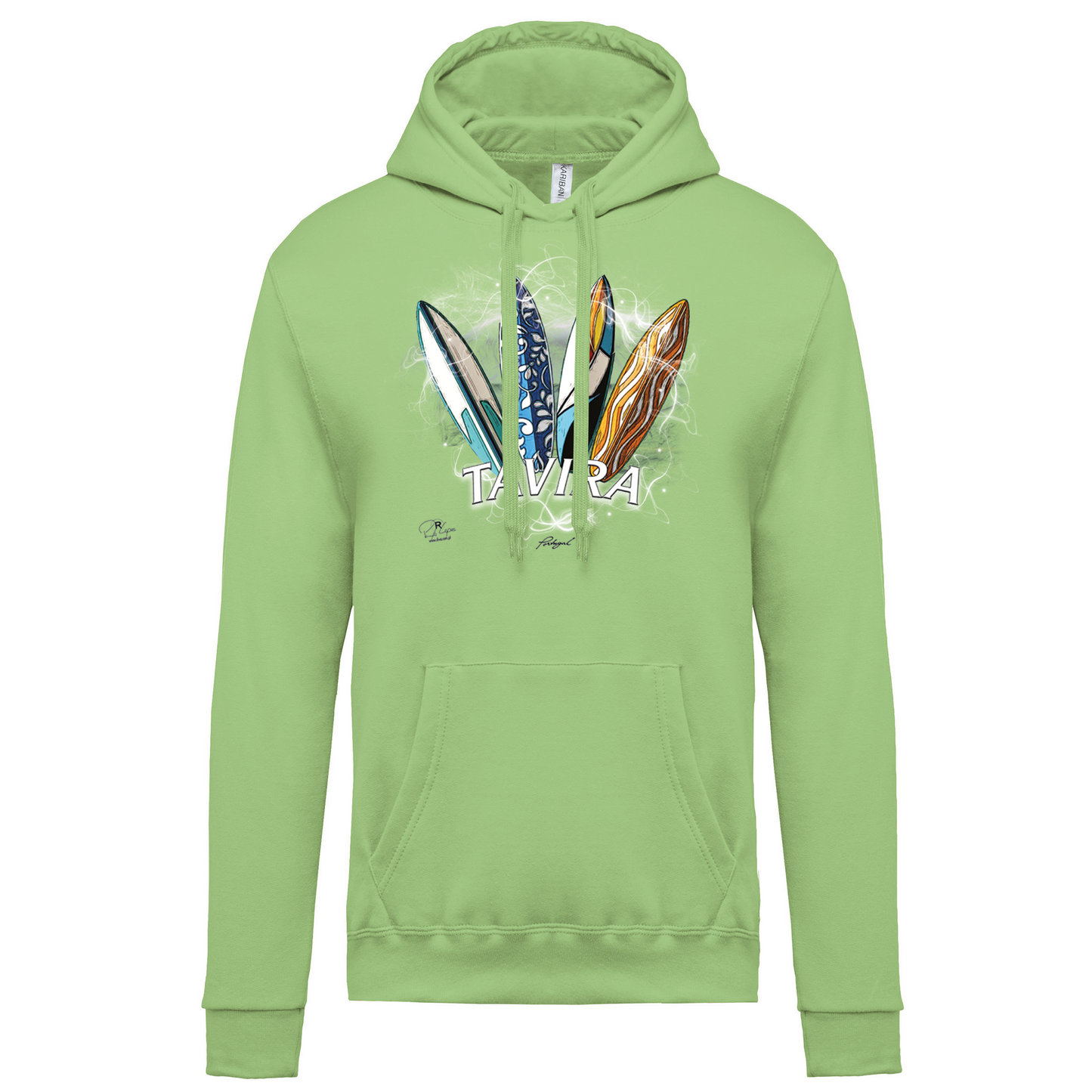 Sweatshirt Kariban com Capuz Surfboards Tavira