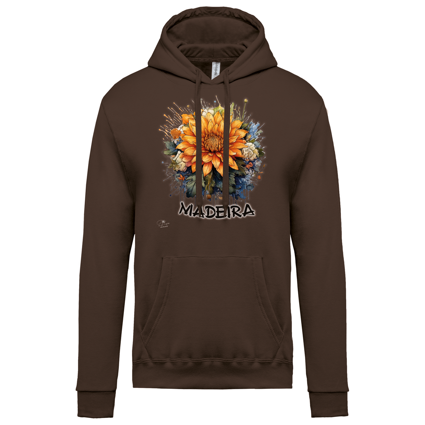Sweatshirt Kariban com Capuz Arranjo Floral 1