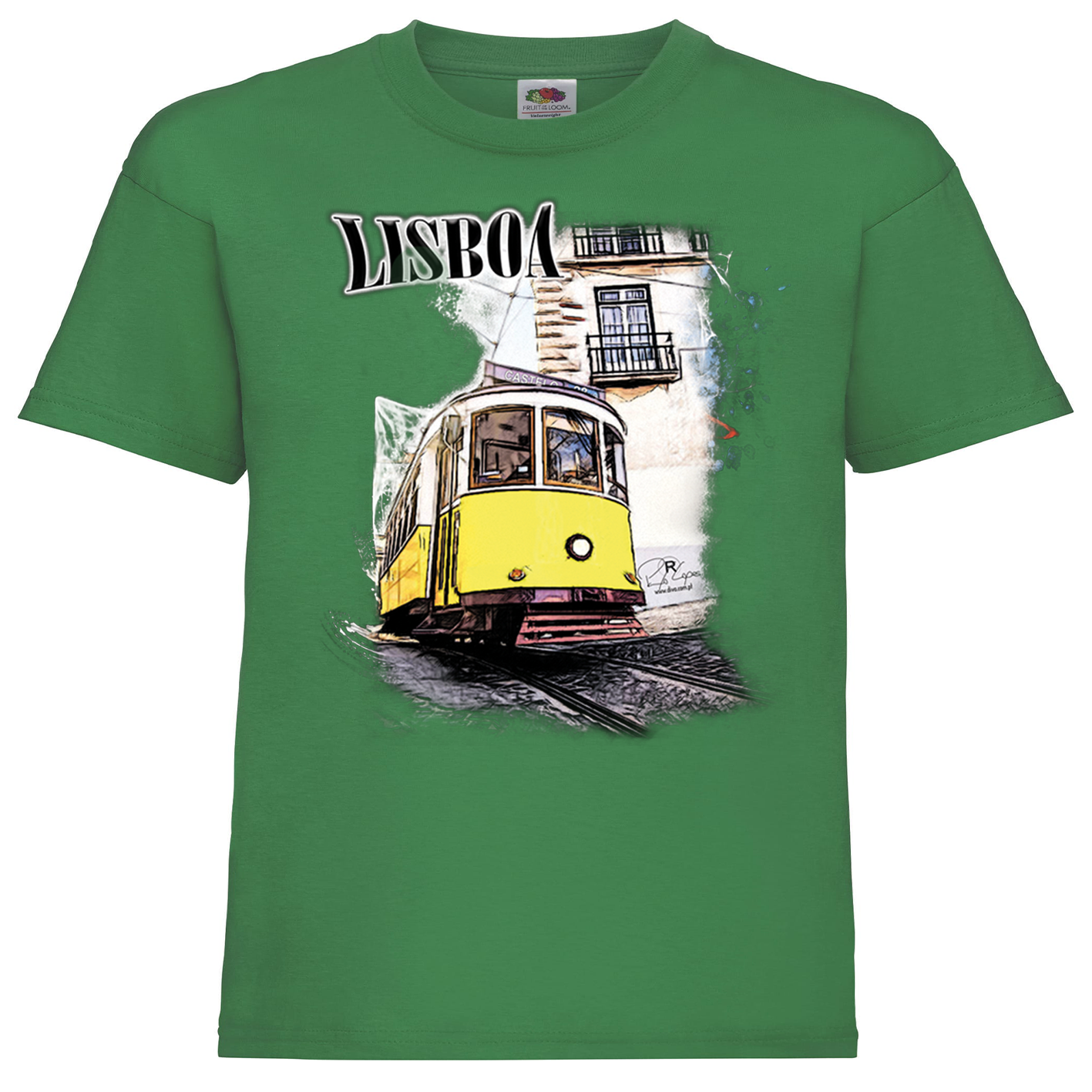 T-shirt Fruit of the Loom Kids Crazy Tram