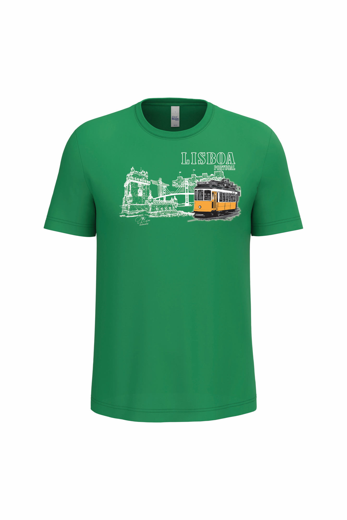 T-Shirt Algodão Ideal Monumentos Lisboa