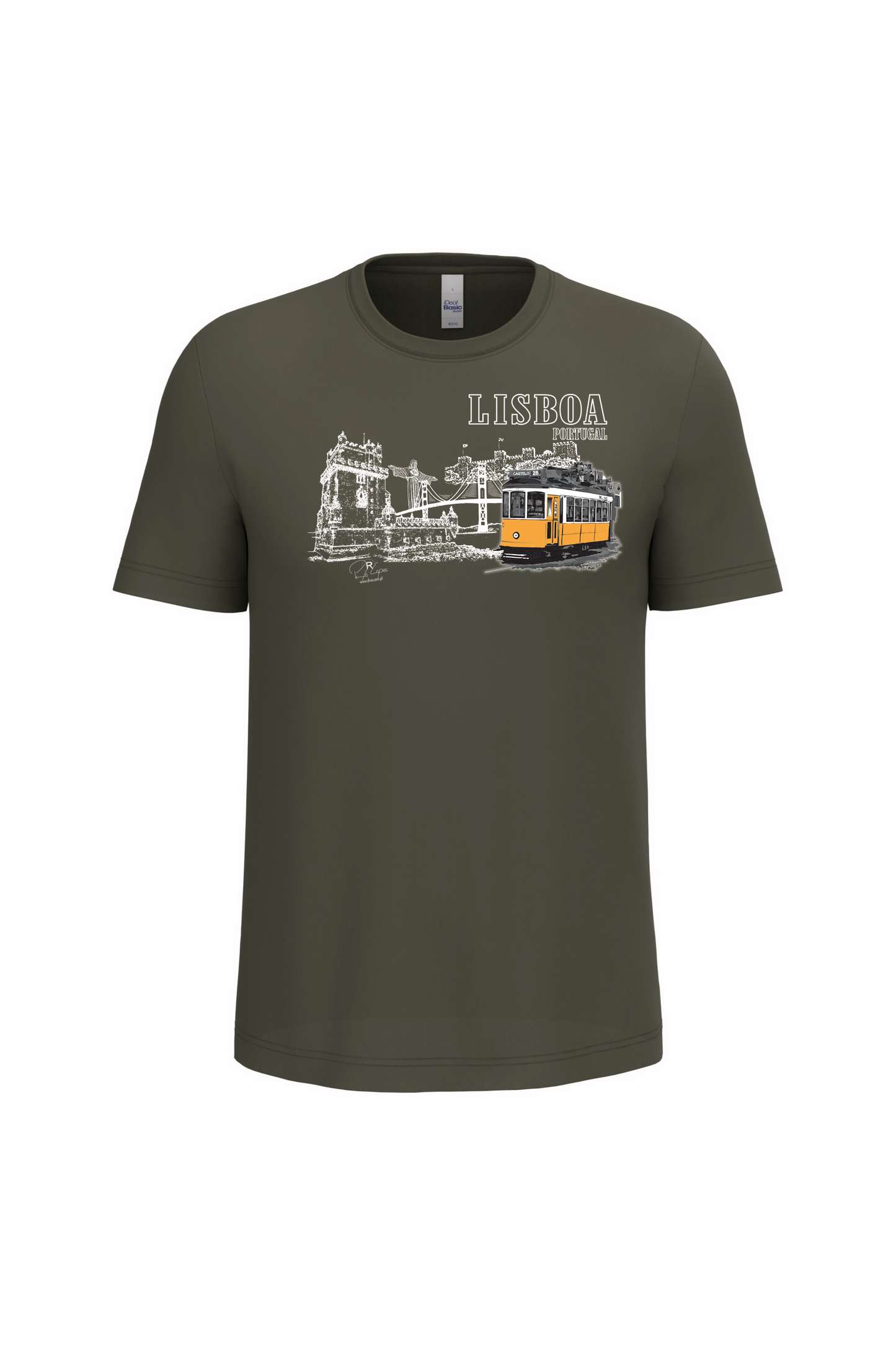 T-Shirt Algodão Ideal Monumentos Lisboa