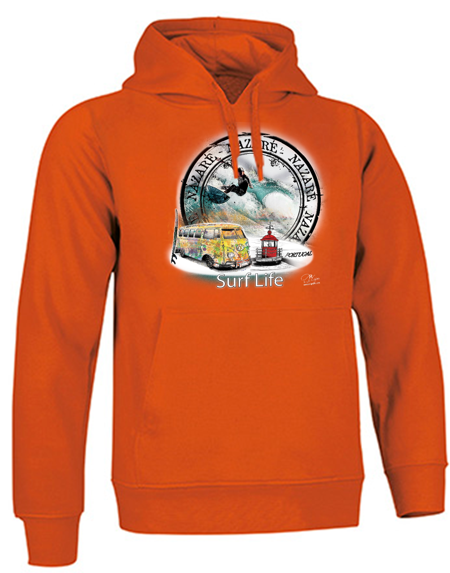 Sweatshirt Valento com Capuz, Surf Life Nazaré