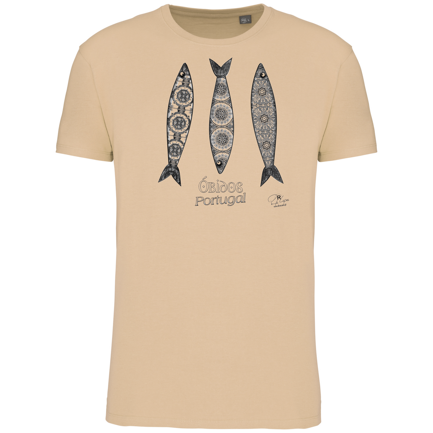 T-Shirt Algodão Biológico 3 Sardinhas Óbidos