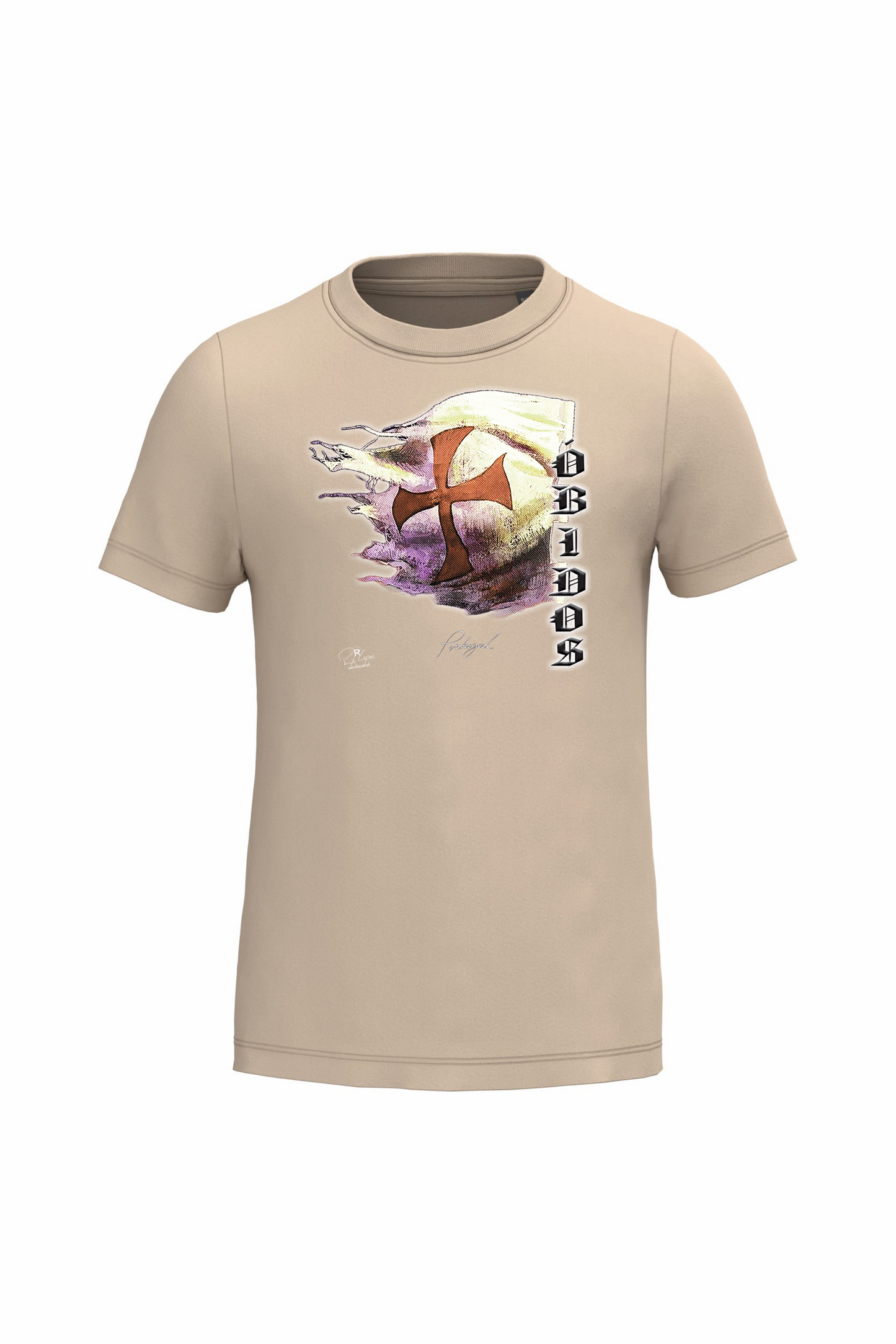 T-shirt de Criança Kariban  Bandeira Templários