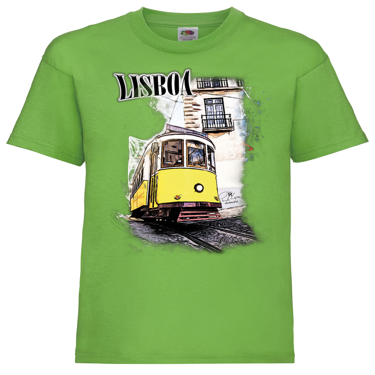 T-shirt Fruit of the Loom Kids Crazy Tram