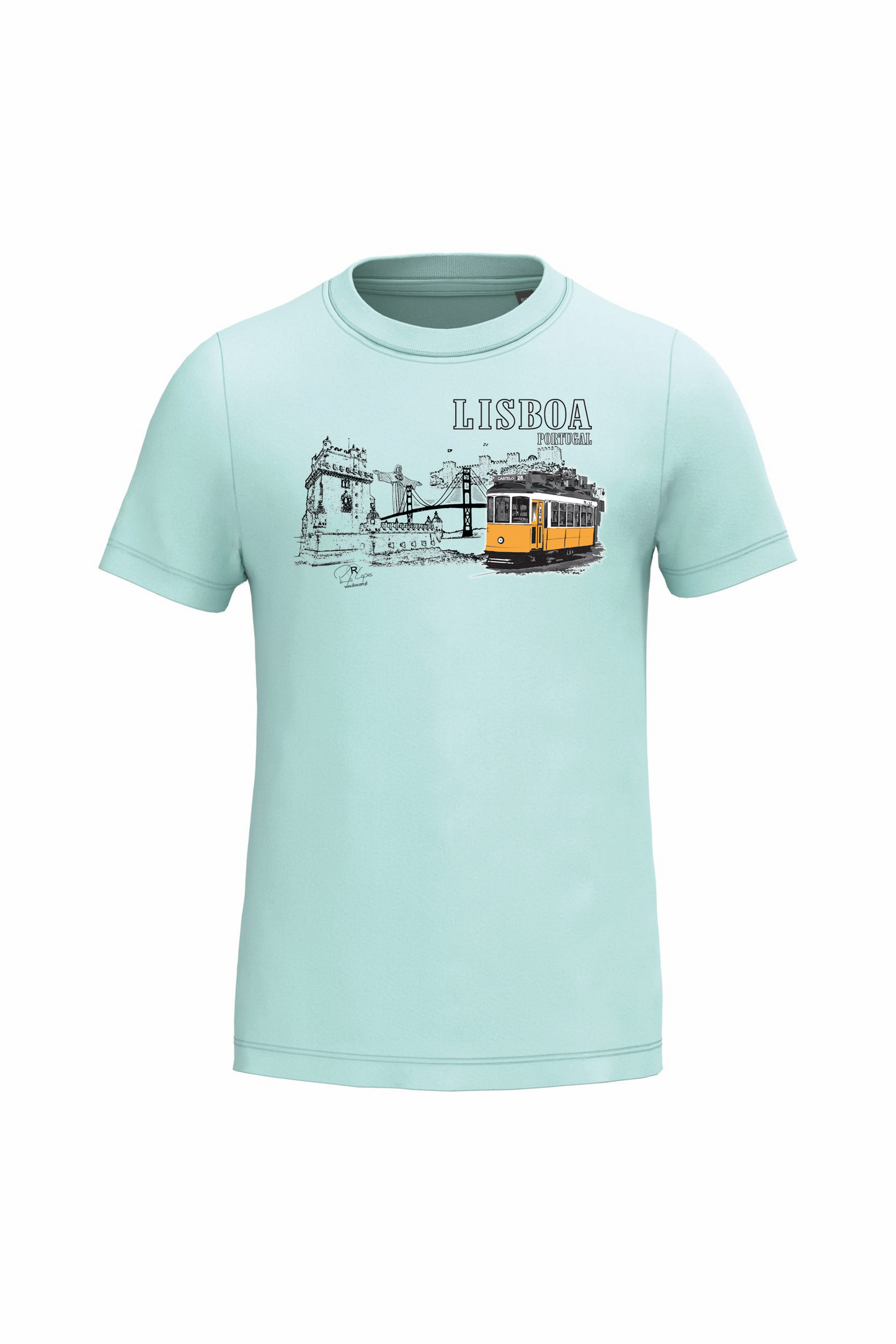 T-shirt de Criança Kariban Monumentos Lisboa