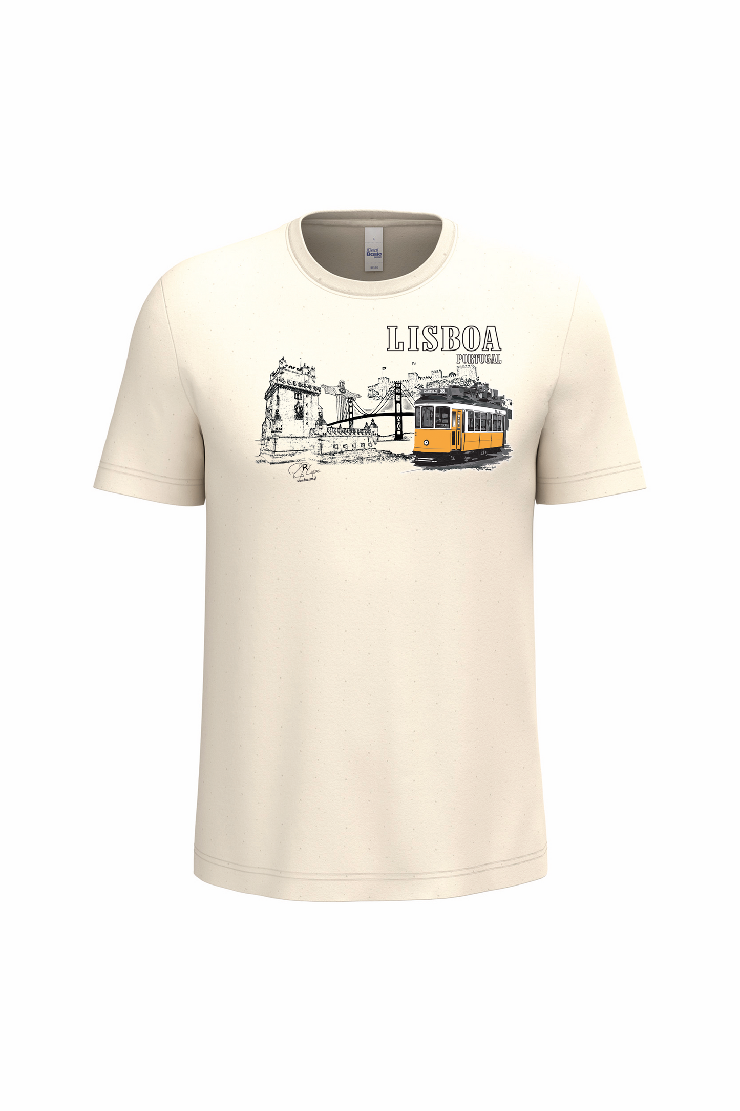 T-Shirt Algodão Ideal Monumentos Lisboa