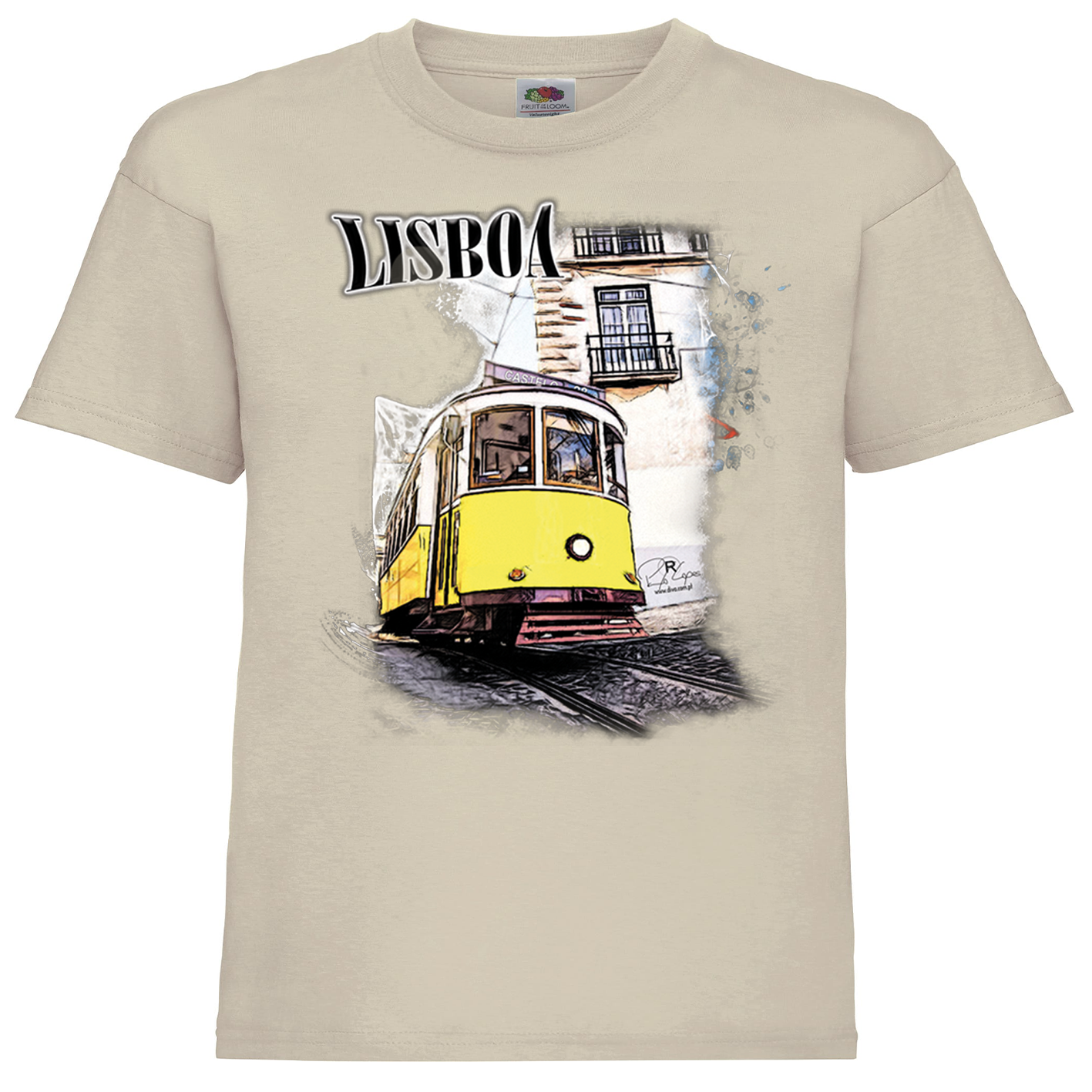 T-shirt Fruit of the Loom Kids Crazy Tram