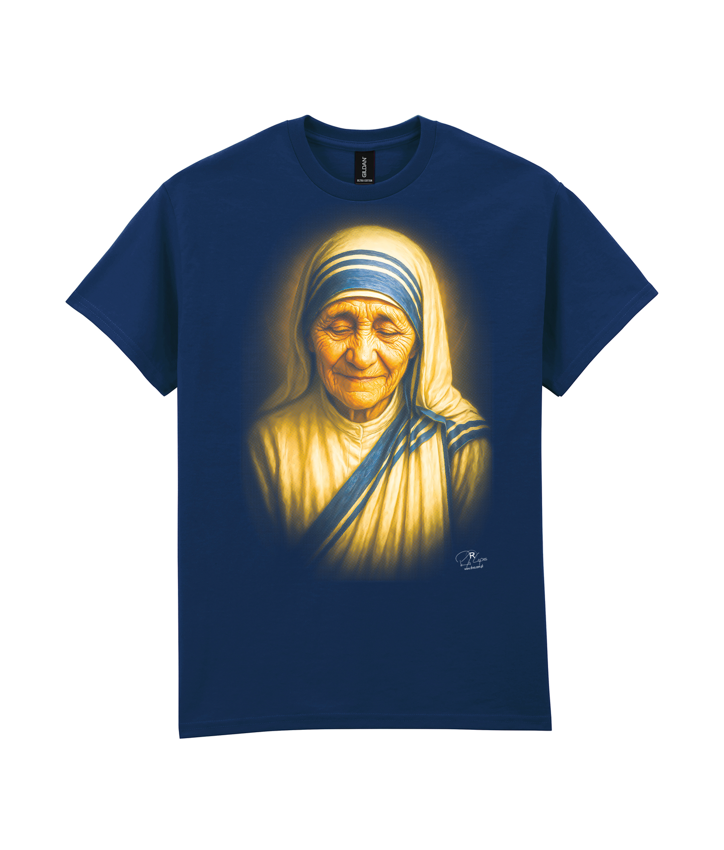 T-shirt Gildan 200g Madre Teresa de Calcutá
