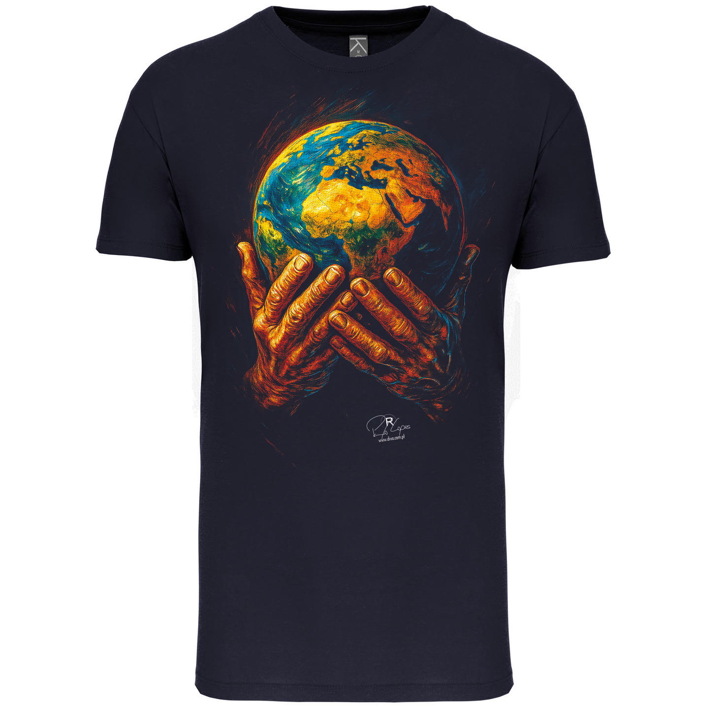 T-Shirt Algodão Biológico World in my Hands