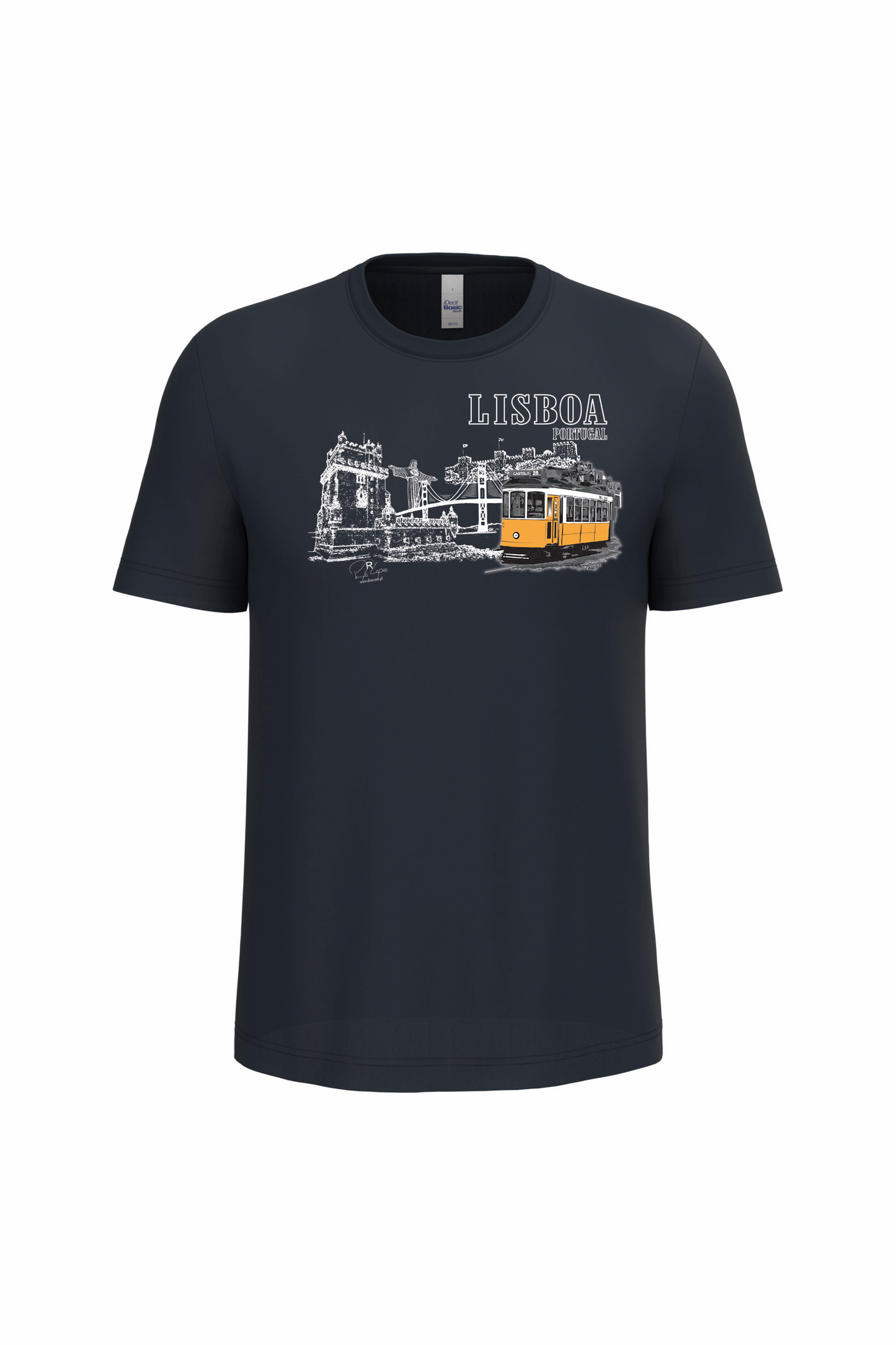 T-Shirt Algodão Ideal Monumentos Lisboa
