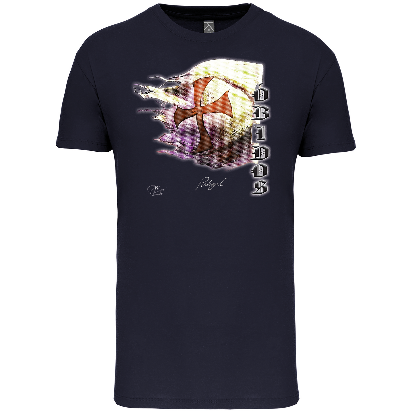 T-Shirt Algodão Biológico Bandeira Templários