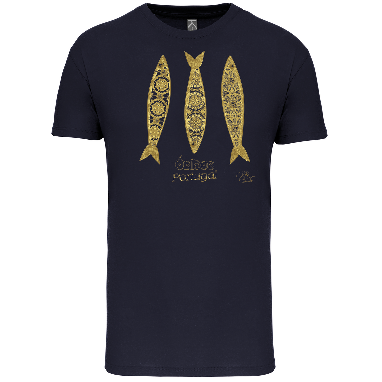 T-Shirt Algodão Biológico 3 Sardinhas Óbidos