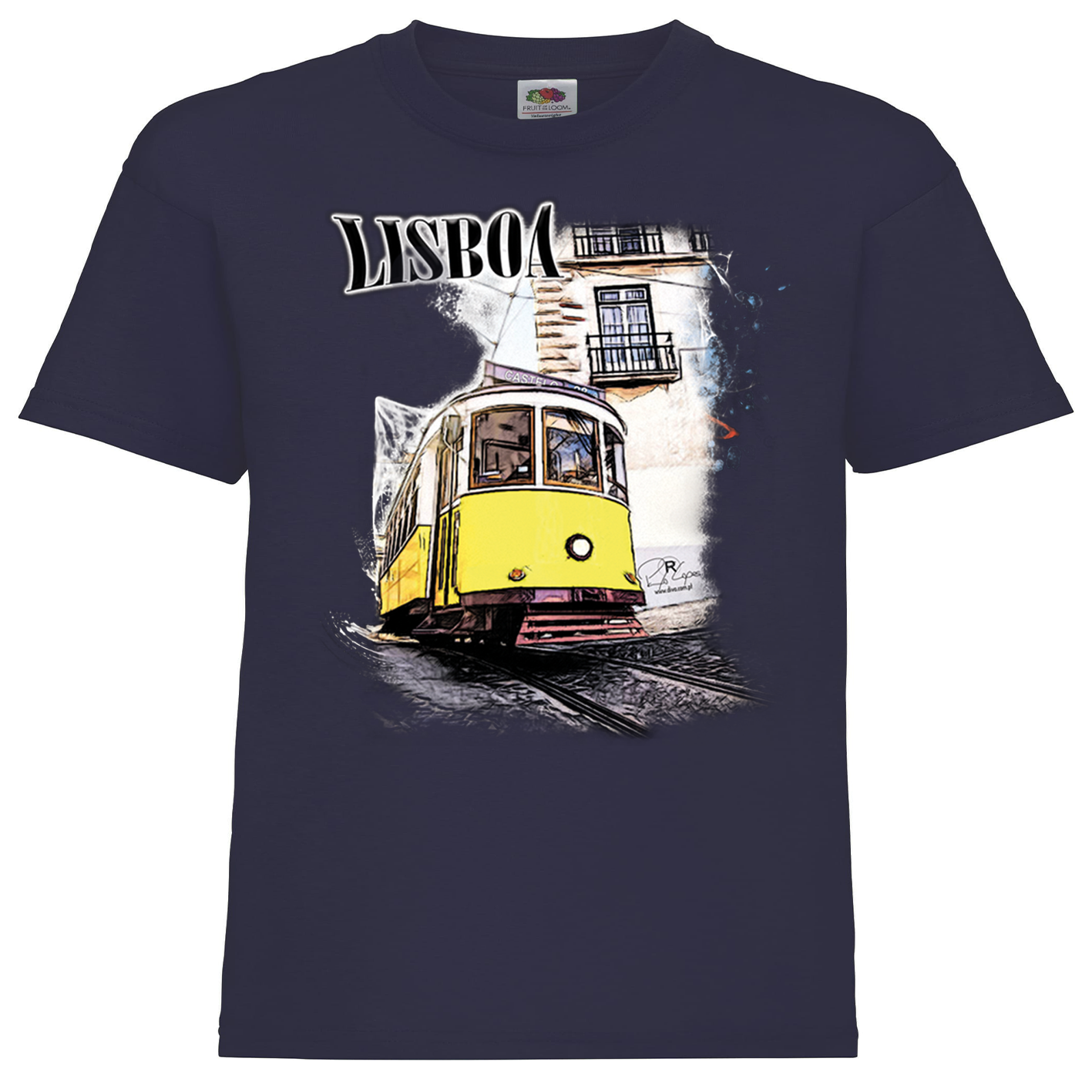 T-shirt Fruit of the Loom Kids Crazy Tram