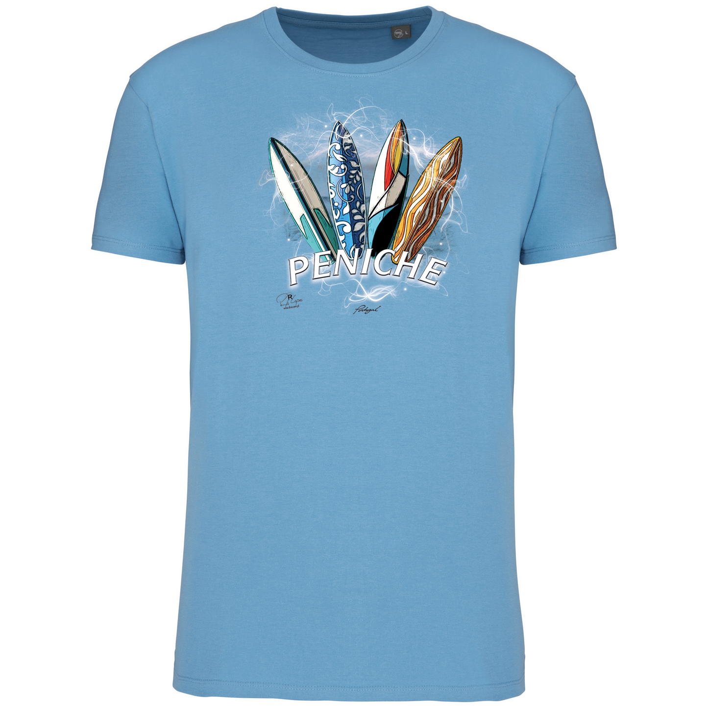 T-Shirt Algodão Biológico Surfboards Peniche