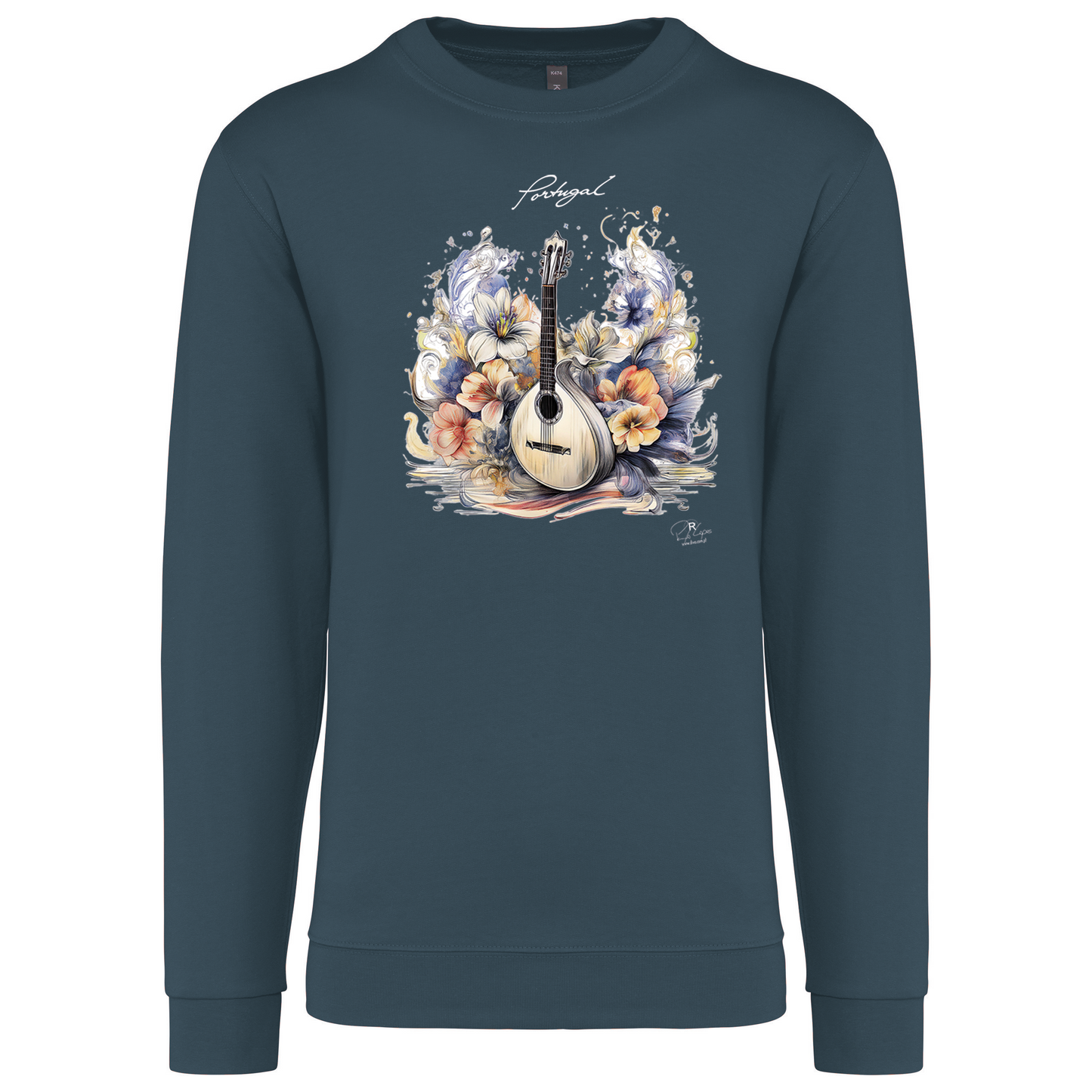 Sweatshirt Kariban sem Capuz Guitarra Portuguesa