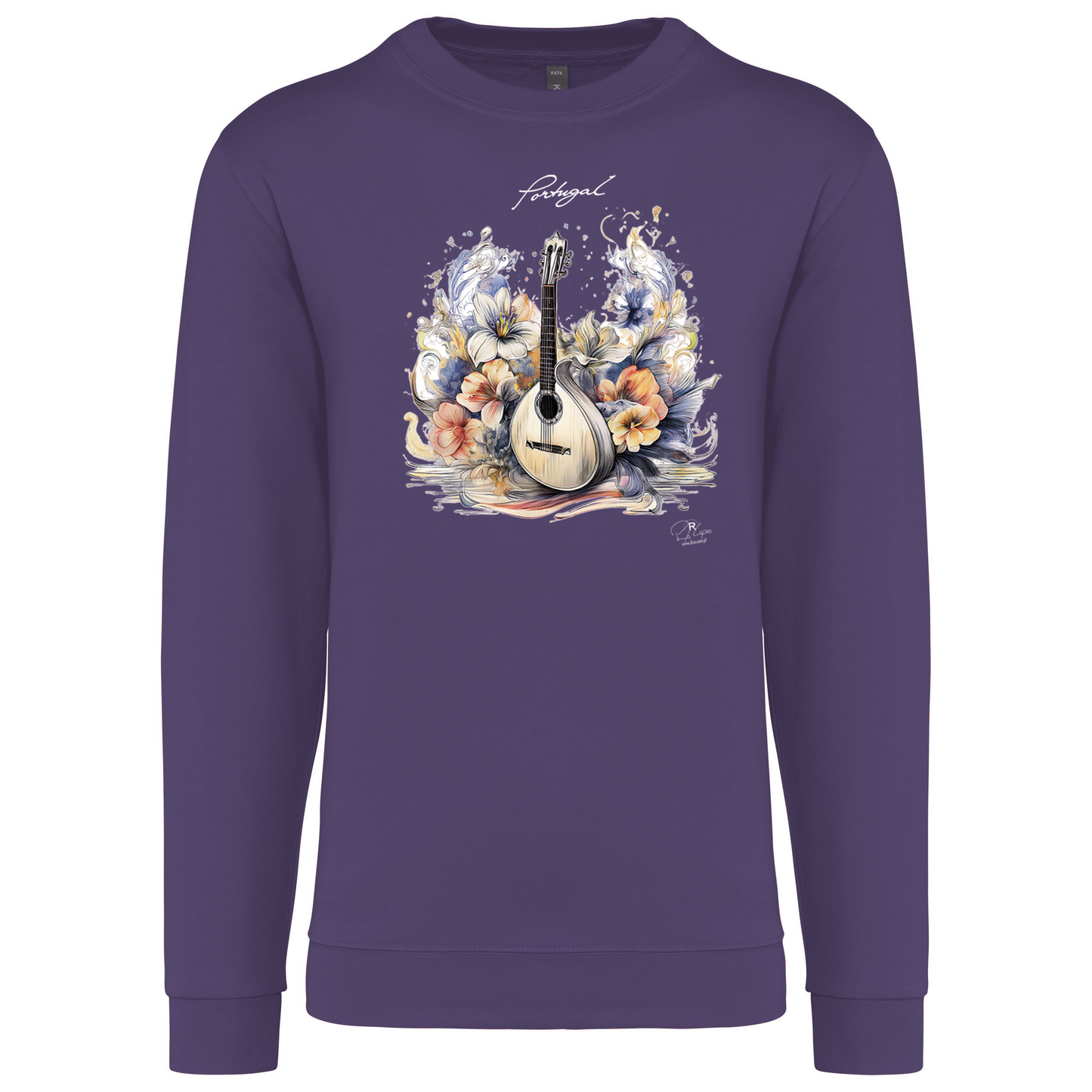 Sweatshirt Kariban sem Capuz Guitarra Portuguesa