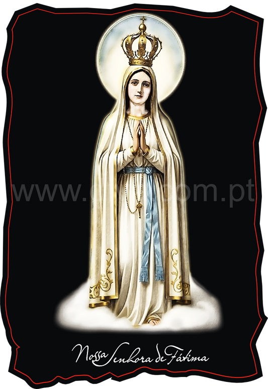Magnético de Madeira Nossa Senhora de Fátima