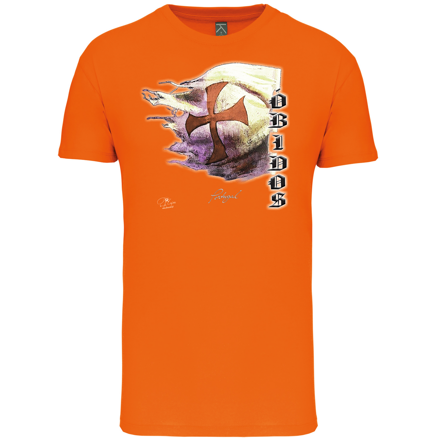 T-Shirt Algodão Biológico Bandeira Templários