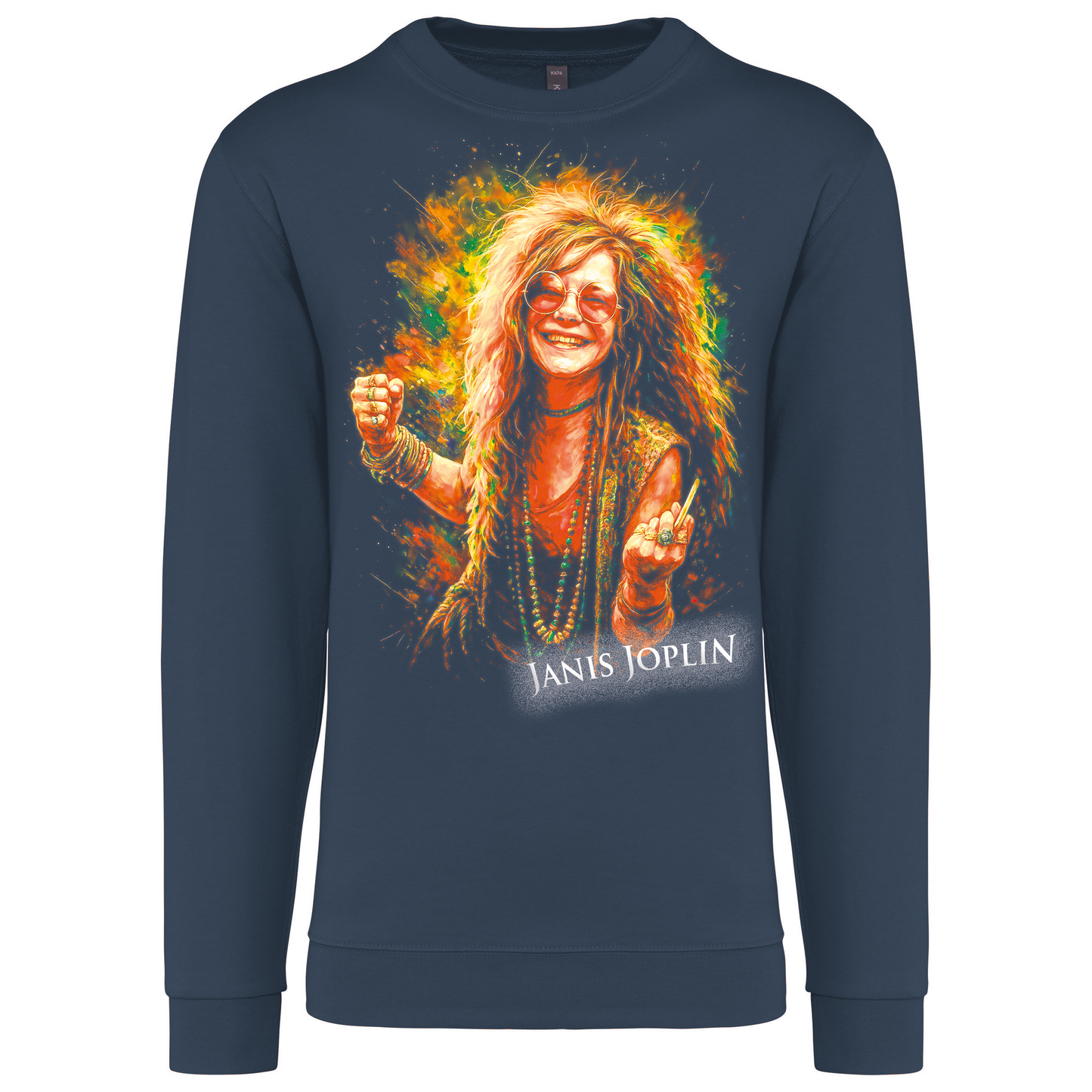 Sweatshirt Kariban sem Capuz Janis Joplin