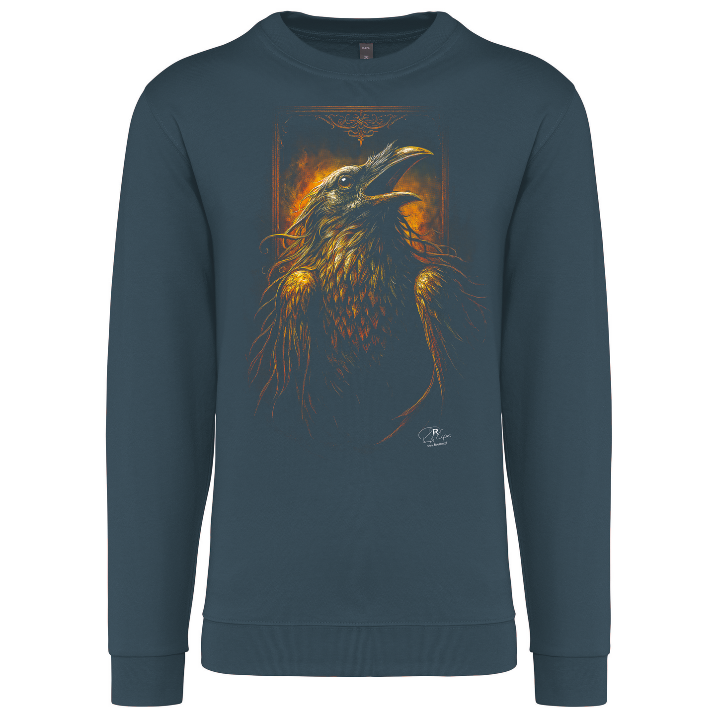 Sweatshirt Kariban sem Capuz Crow