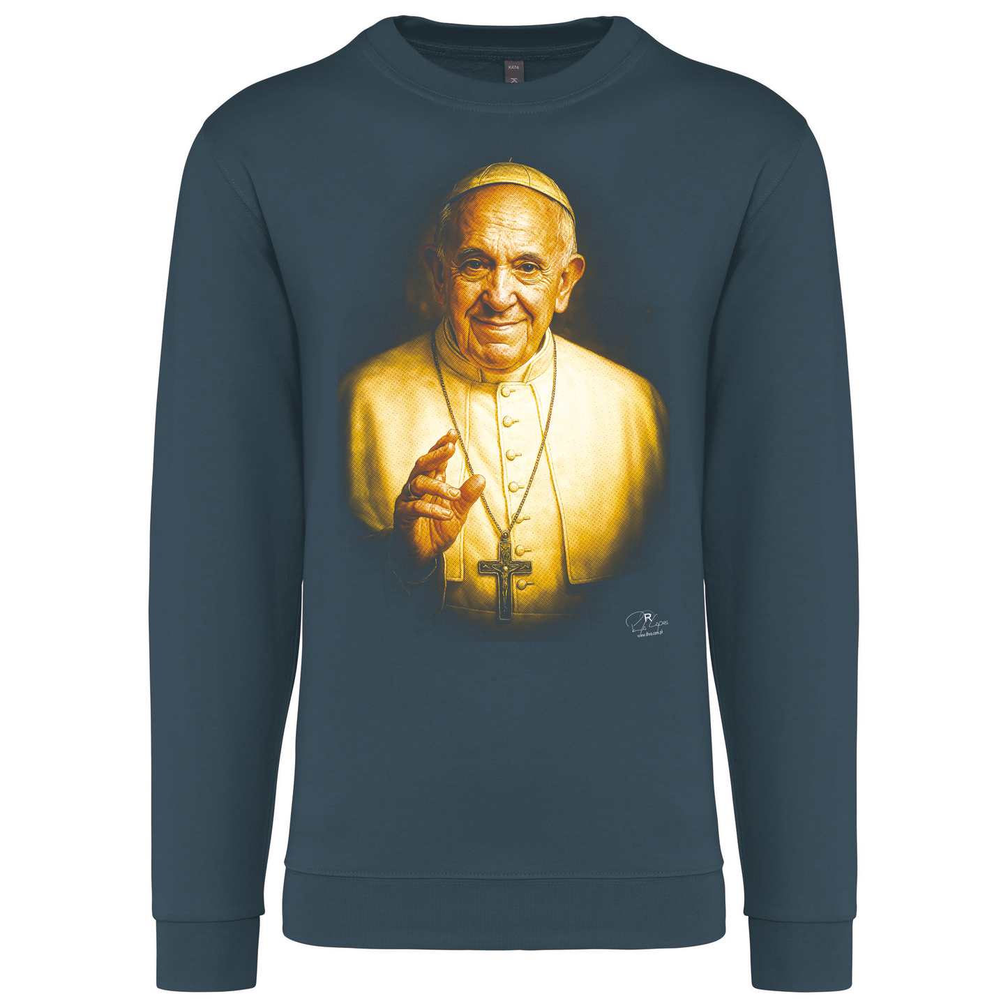 Sweatshirt Kariban sem Capuz Papa Francisco