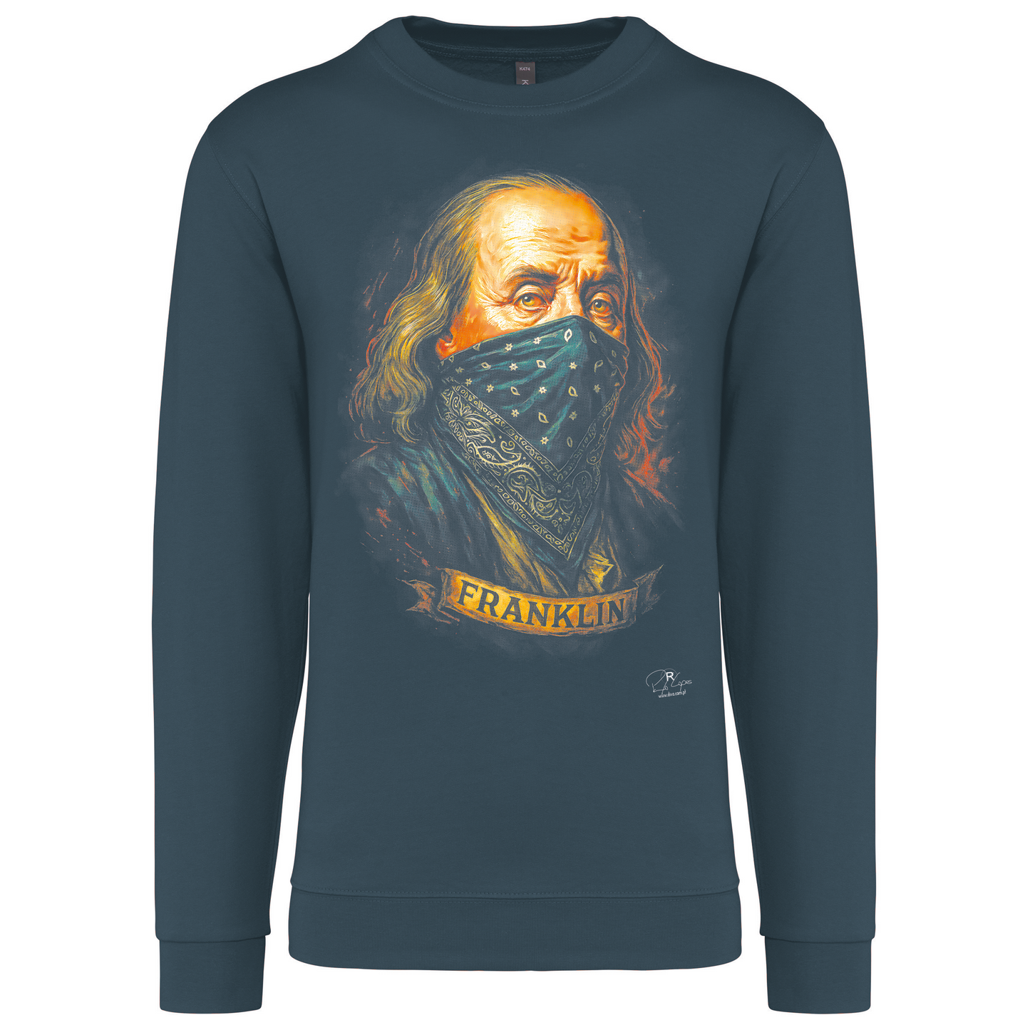 Sweatshirt Kariban sem Capuz Franklin