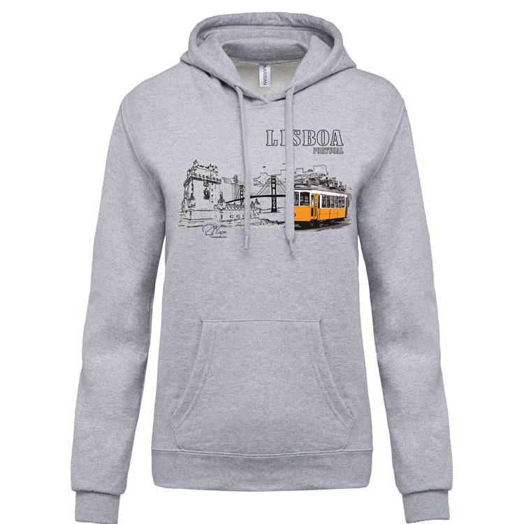 Sweatshirt Kariban com Capuz Monumentos Lx