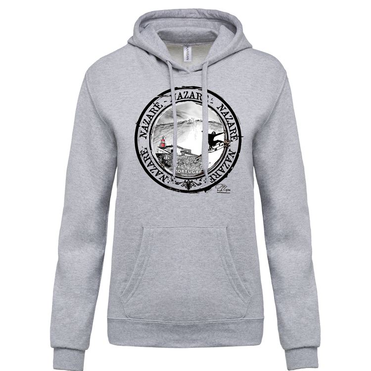 Sweatshirt Kariban com Capuz Selo Nazaré
