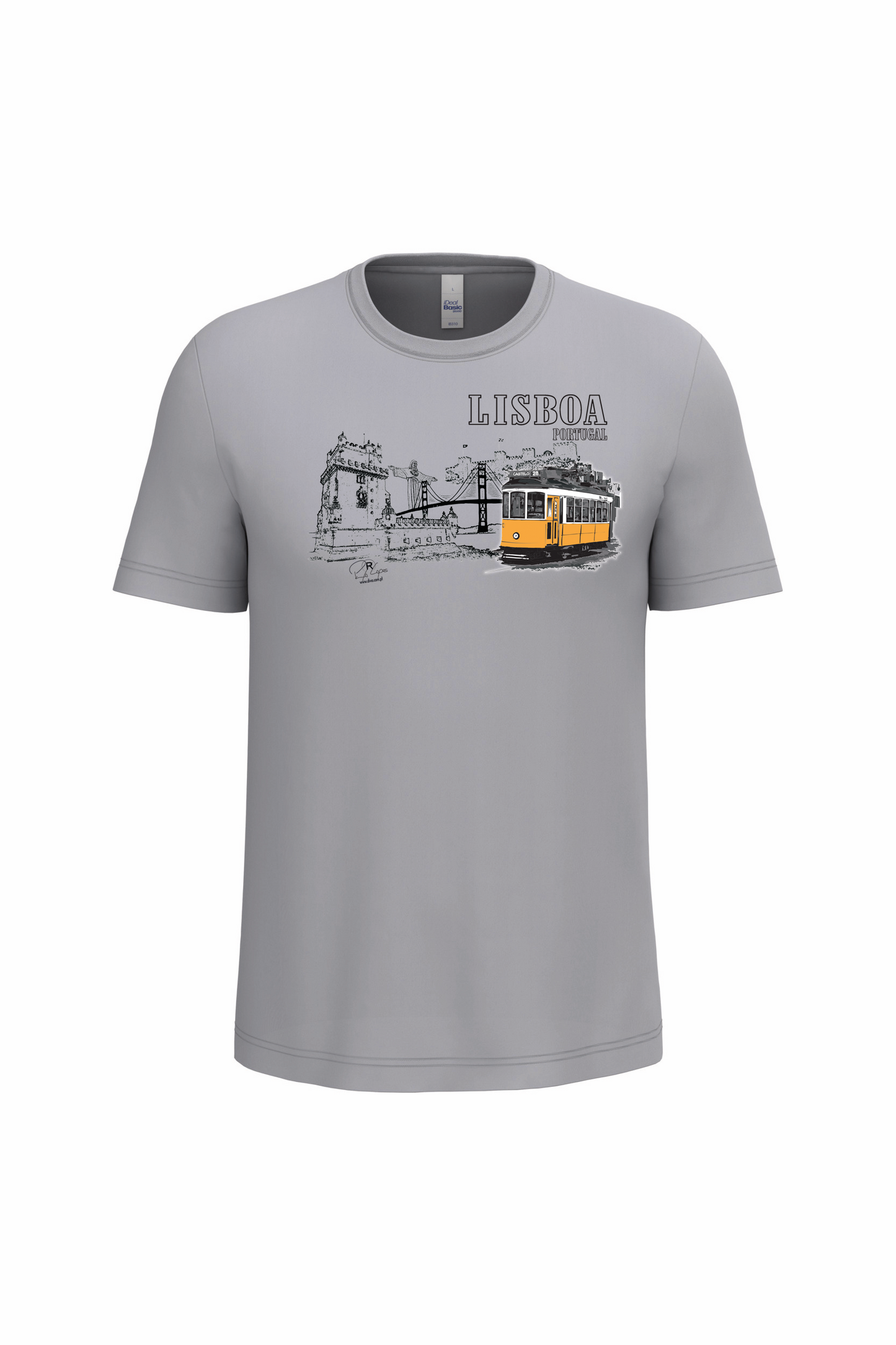 T-Shirt Algodão Ideal Monumentos Lisboa
