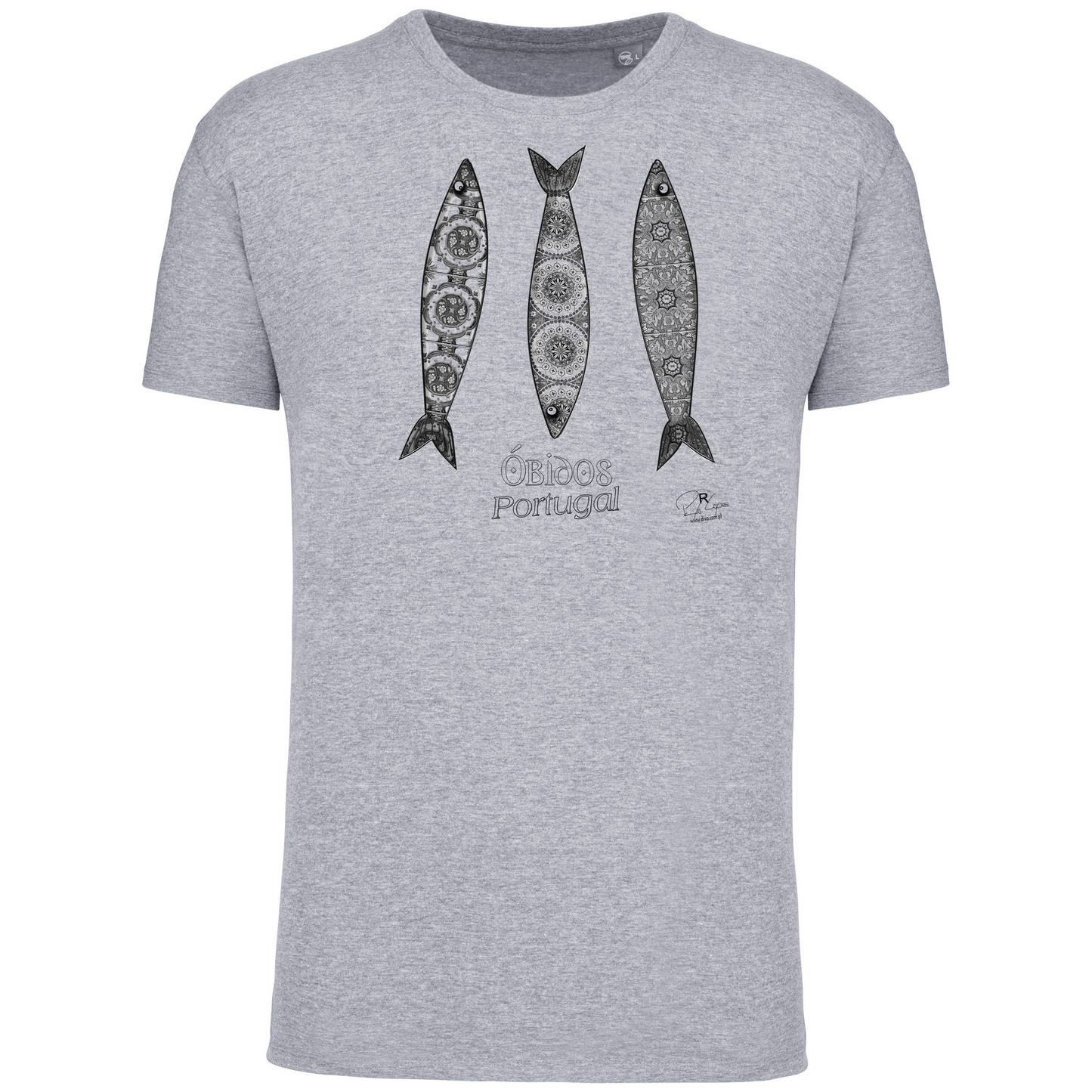T-Shirt Algodão Biológico 3 Sardinhas Óbidos