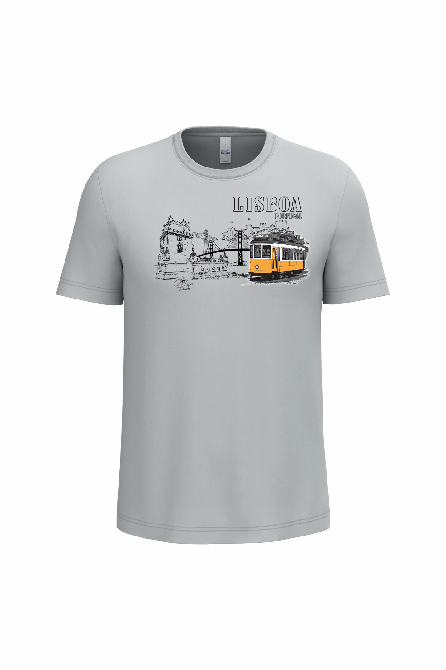 T-Shirt Algodão Ideal Monumentos Lisboa