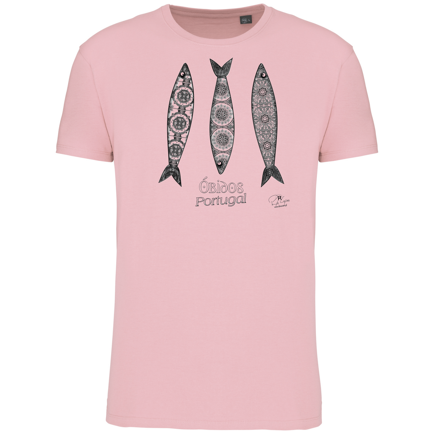 T-Shirt Algodão Biológico 3 Sardinhas Óbidos