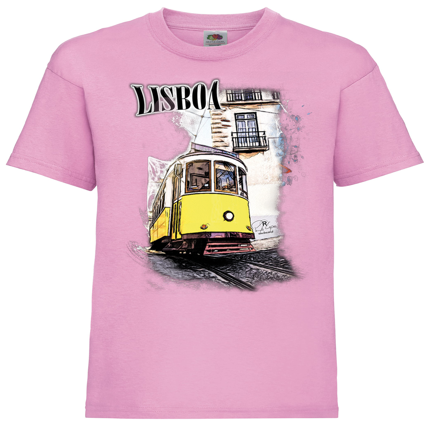 T-shirt Fruit of the Loom Kids Crazy Tram