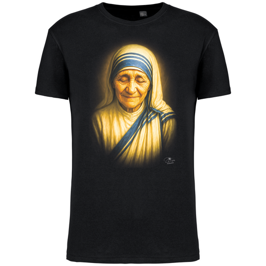 T-Shirt Algodão Biológico Madre Teresa de Calcutá