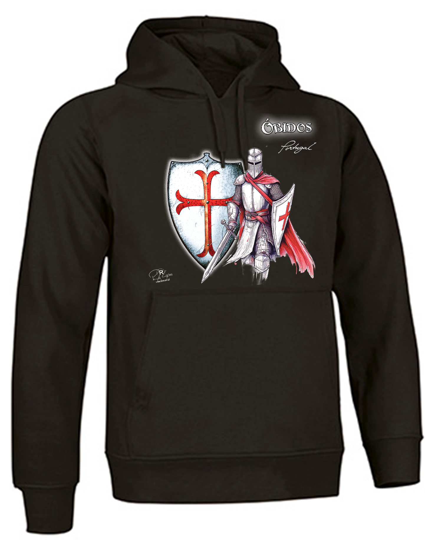 Sweatshirt Valento com Capuz, Templário Óbidos