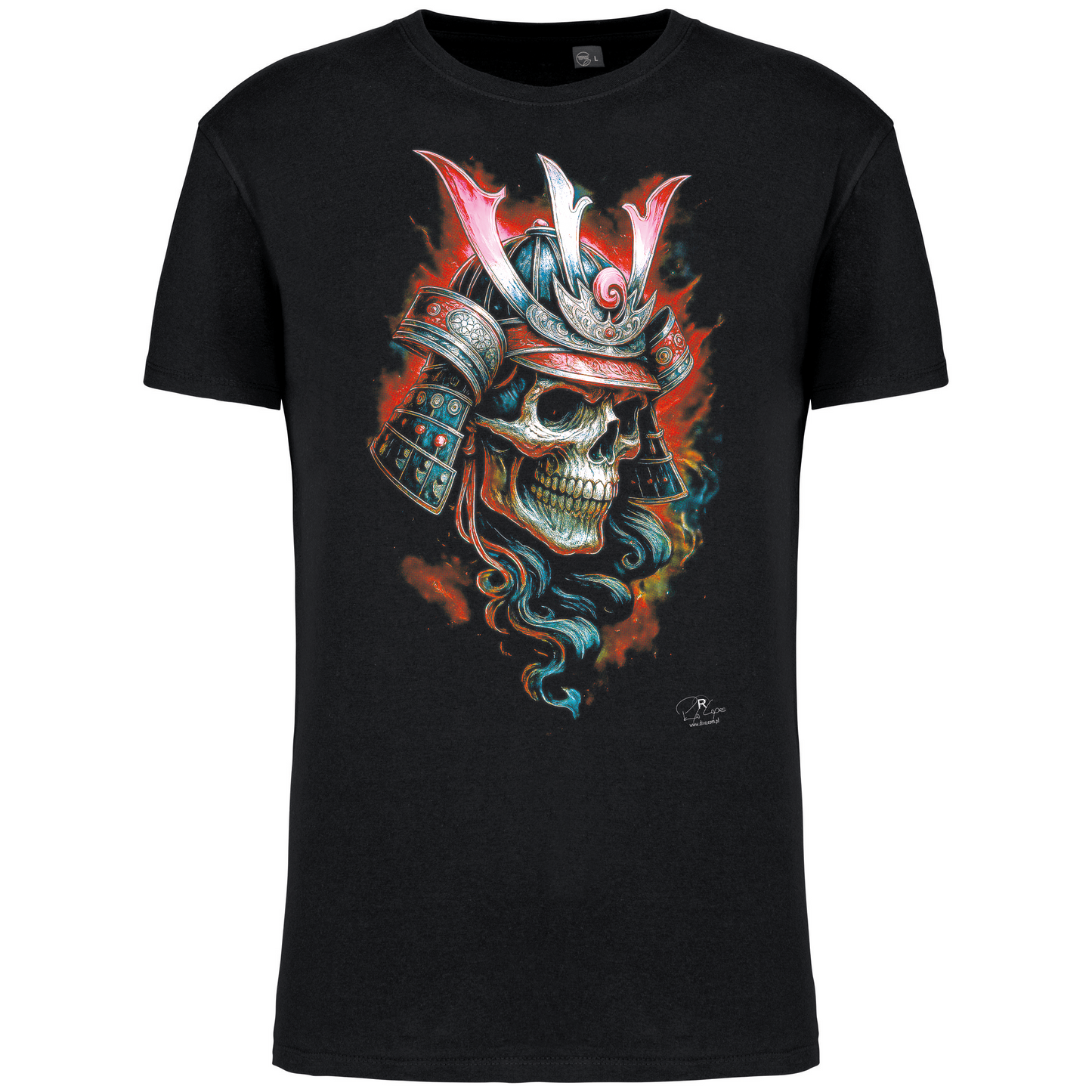 T-Shirt Algodão Biológico Samurai Skull