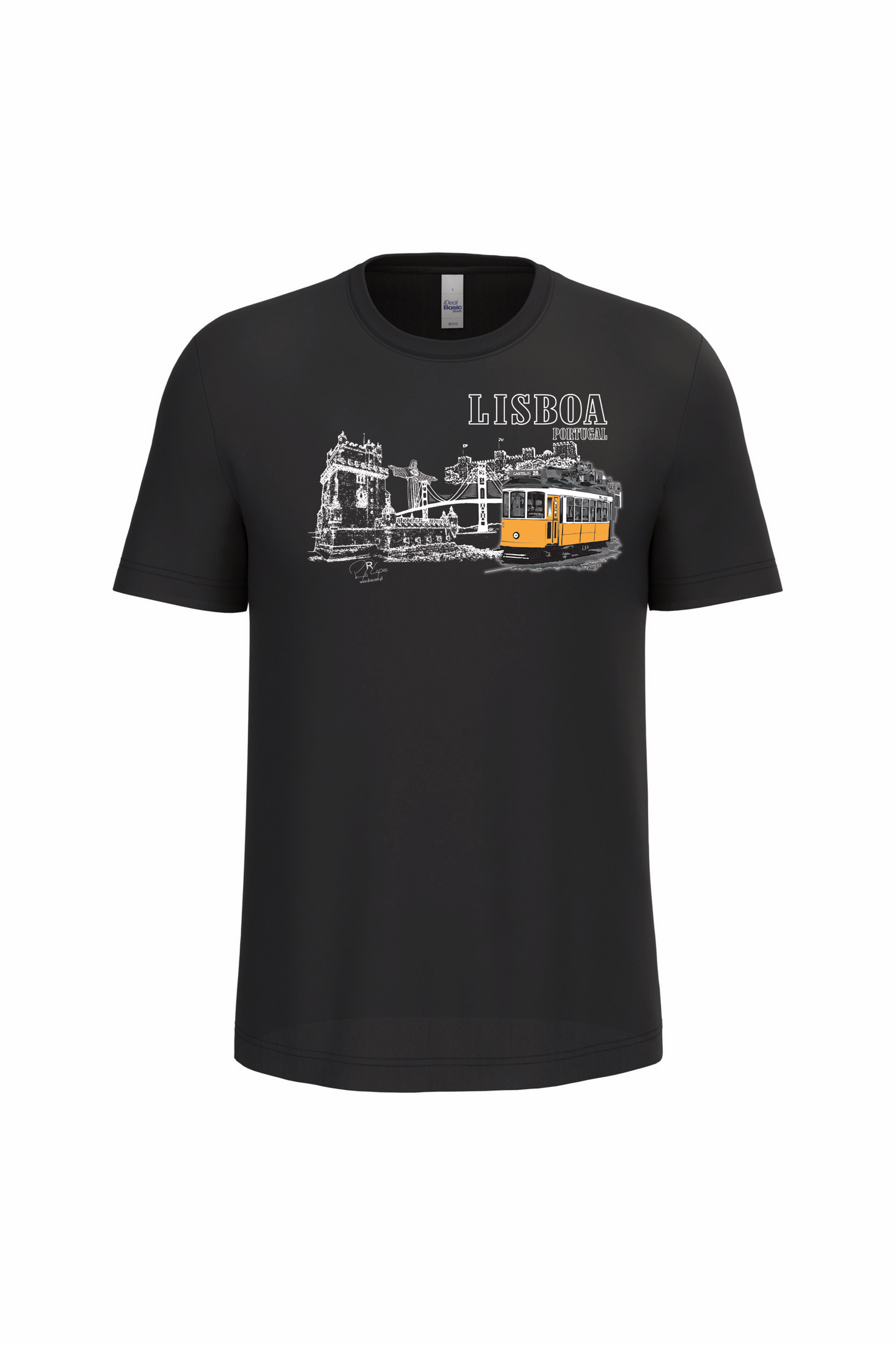 T-Shirt Algodão Ideal Monumentos Lisboa