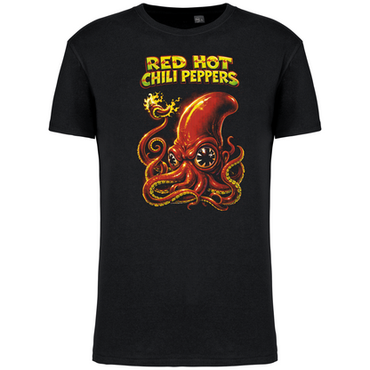 T-Shirt Algodão Biológico Red Hot Chili Peppers Octopus