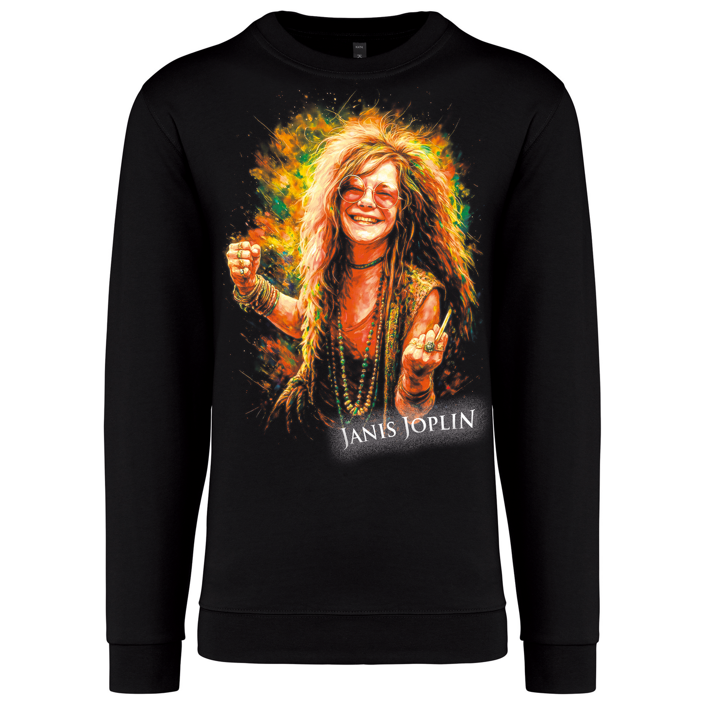 Sweatshirt Kariban sem Capuz Janis Joplin