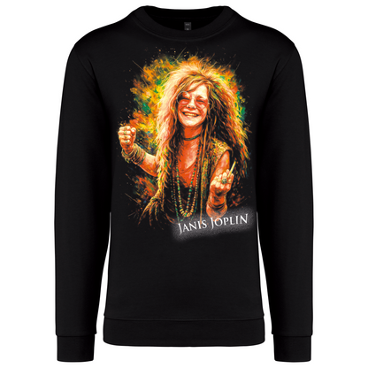 Sweatshirt Kariban sem Capuz Janis Joplin