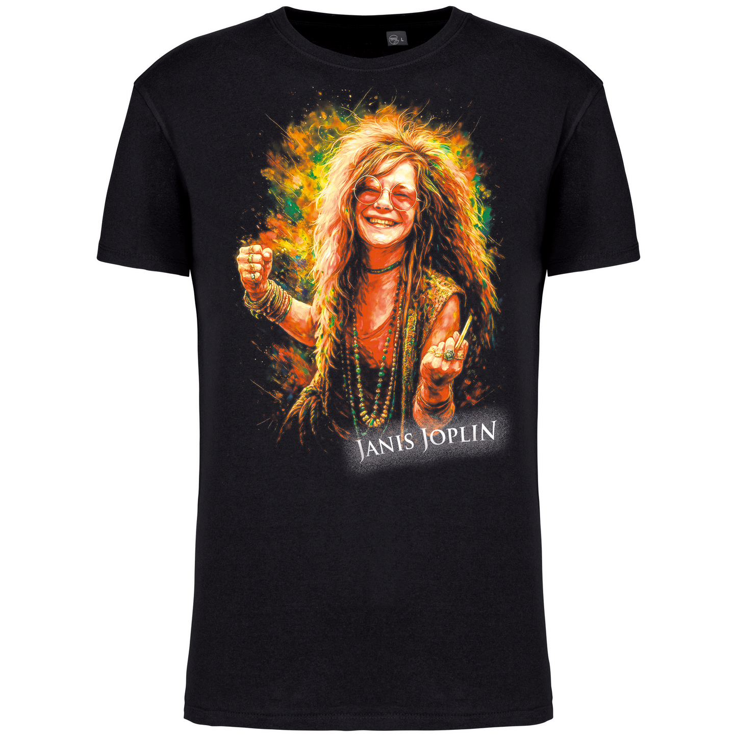 T-Shirt Algodão Biológico Janis Joplin