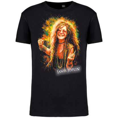 T-Shirt Algodão Biológico Janis Joplin