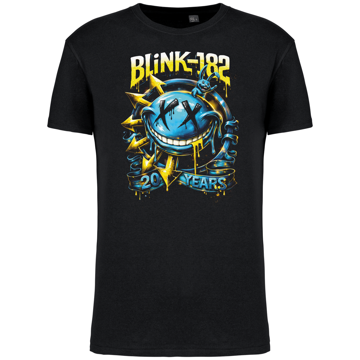 T-Shirt Algodão Biológico Blink 182, 20 years